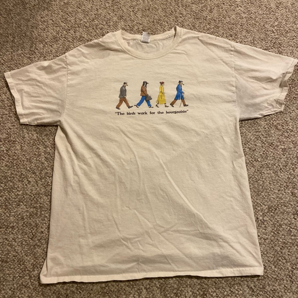 Birds Aren’t Real T-shirt-Men’s L fits more like medium